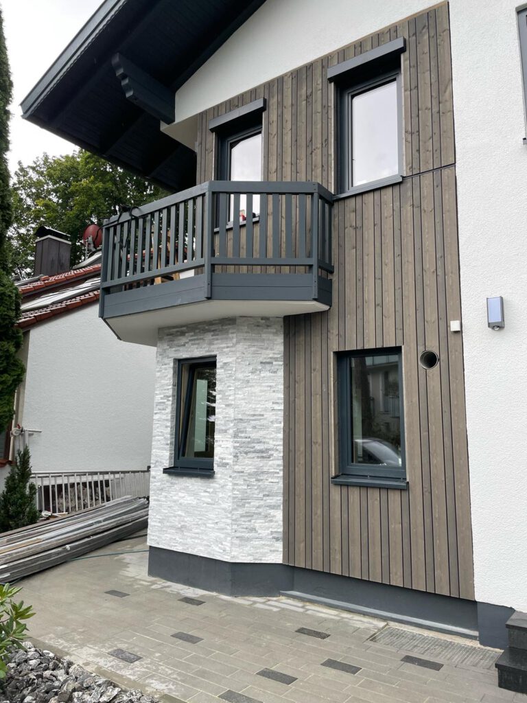 holz fassade in baldham
